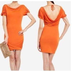 BCBGMaxAzria Flavia Jersey Bodycon Dress- Low Back